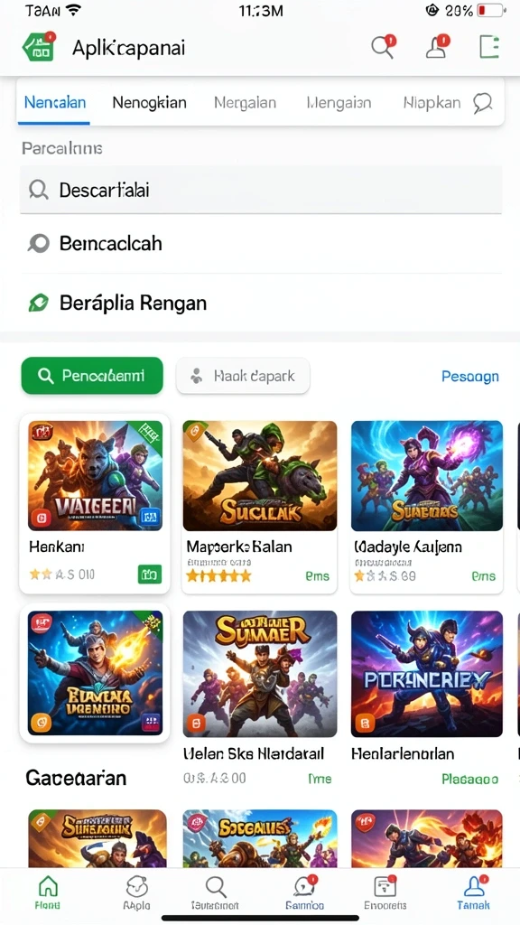 dayak777 - Beragam pilihan permainan yang dapat dipilih.